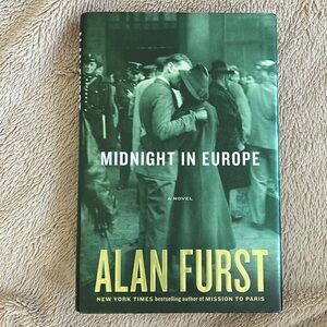 Like new, Alan Furst, hardcover novel Midnight in Europe, spy fiction